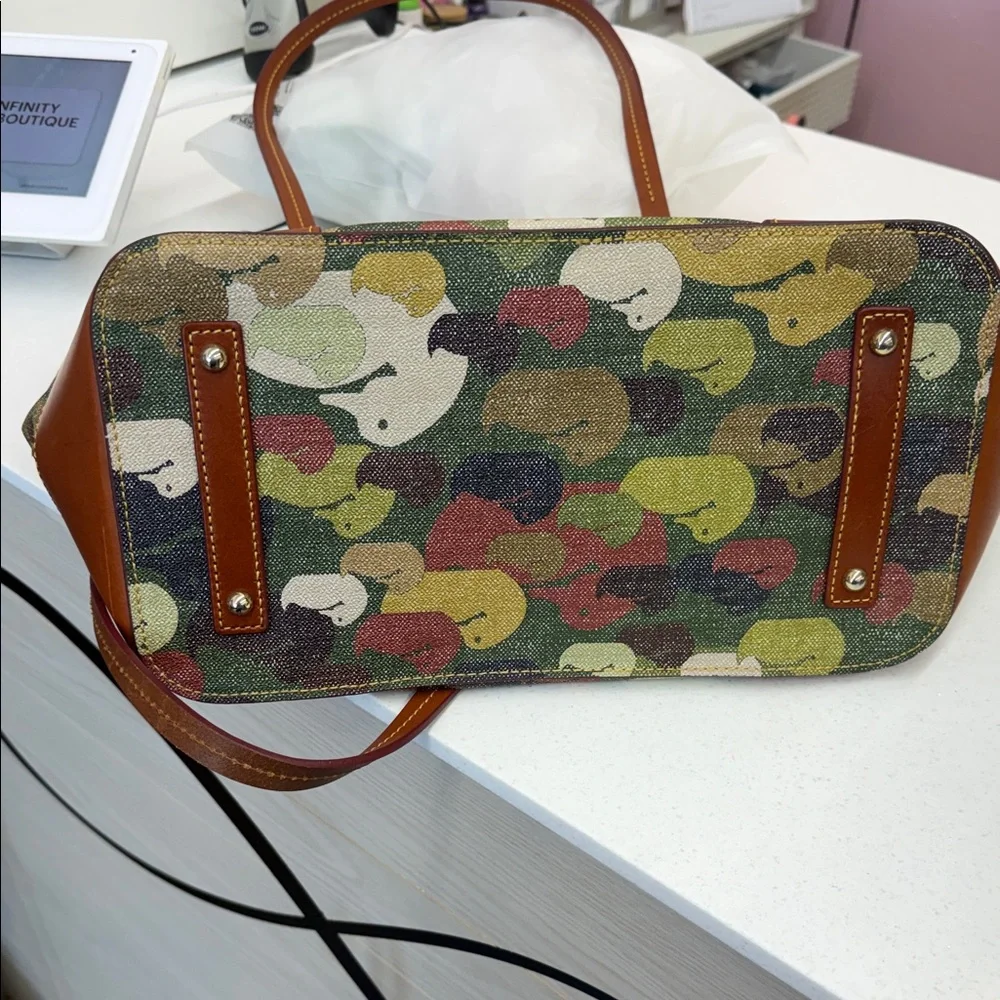 Dooney & Bourke Camouflage Duck Dover Tote - Picture 10 of 11